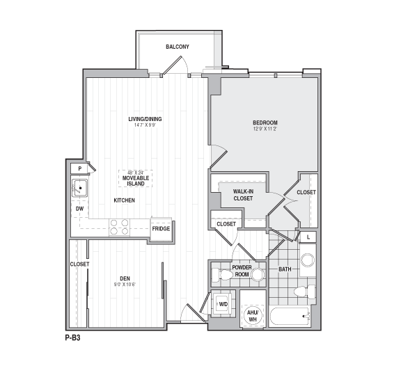 Floor Plan Image of Apartment Apt 121